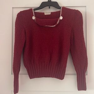 True vintage 1930s 1940s cropped sweater